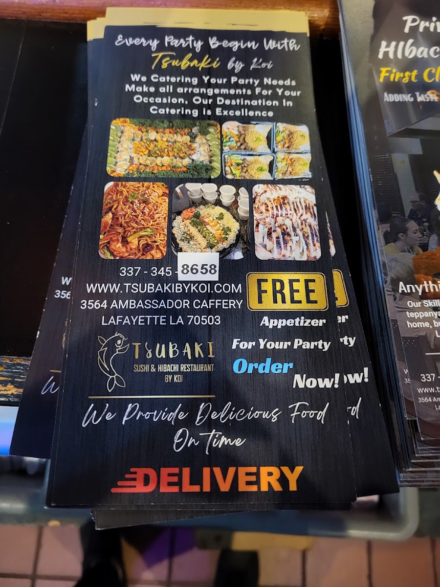 Menu Tsubaki Sushi & Hibachi By Koi-5